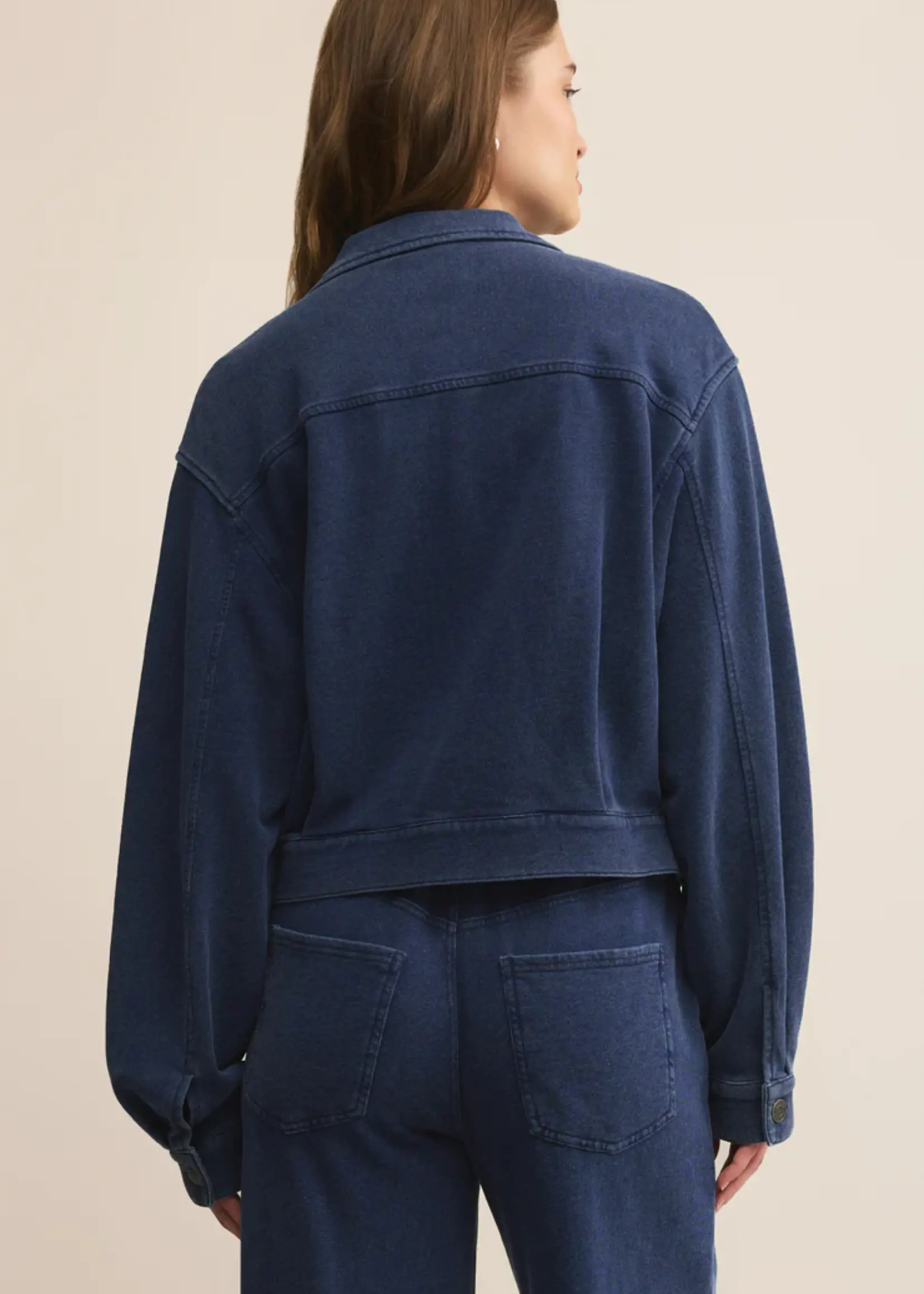 Z Supply Heritage Knit Denim Jacket