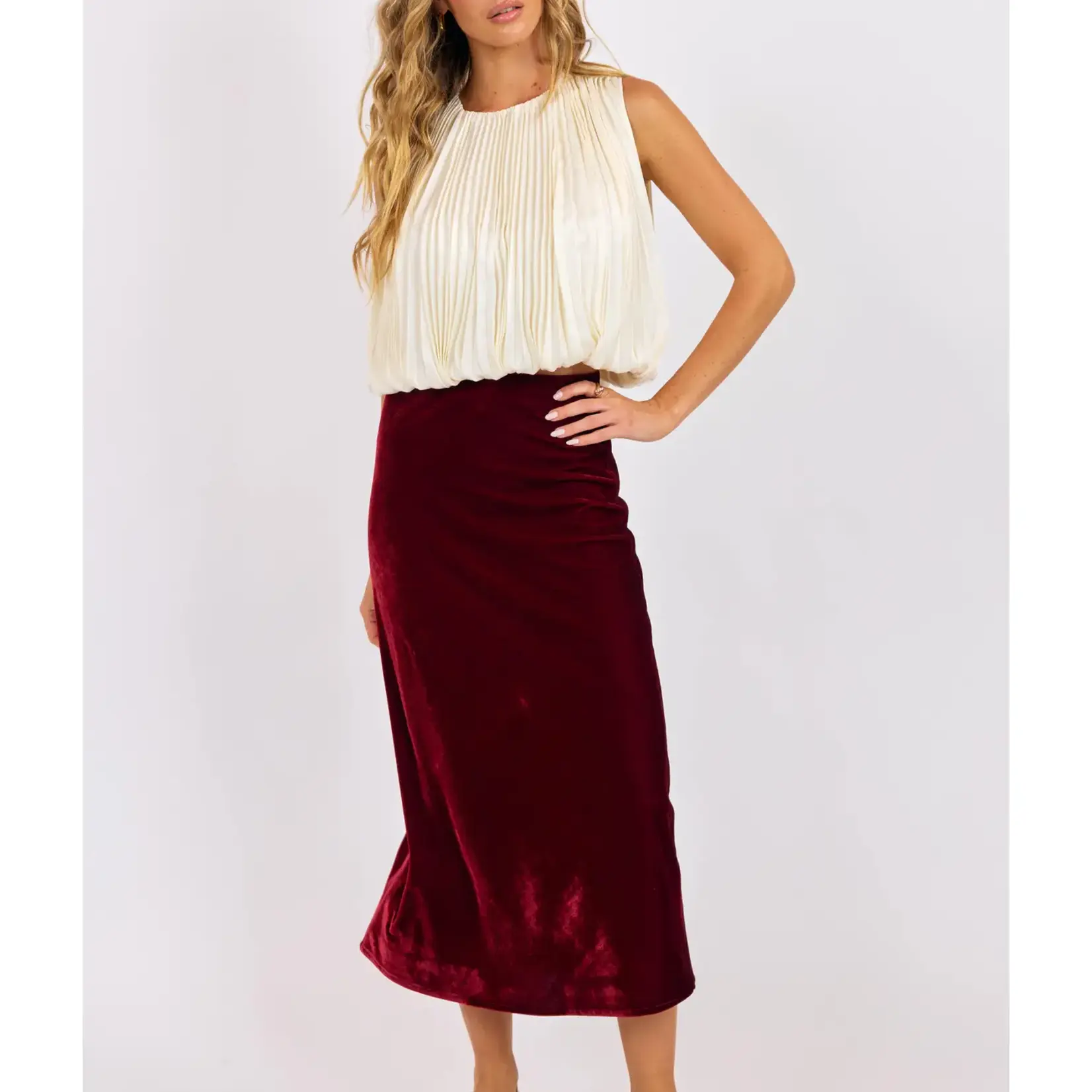 Amour Bubble Hem Top