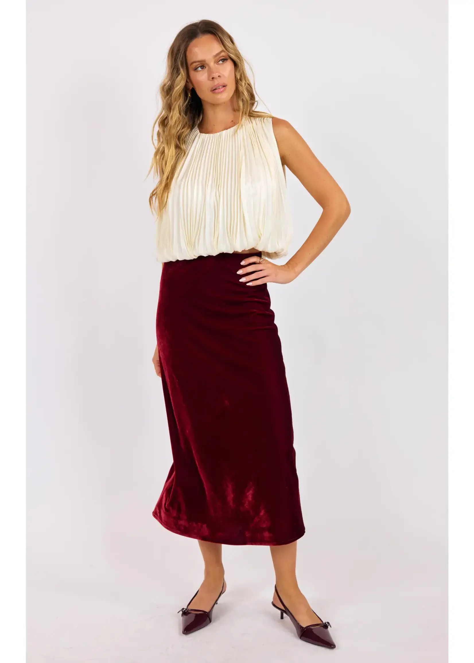 Amour Bubble Hem Top