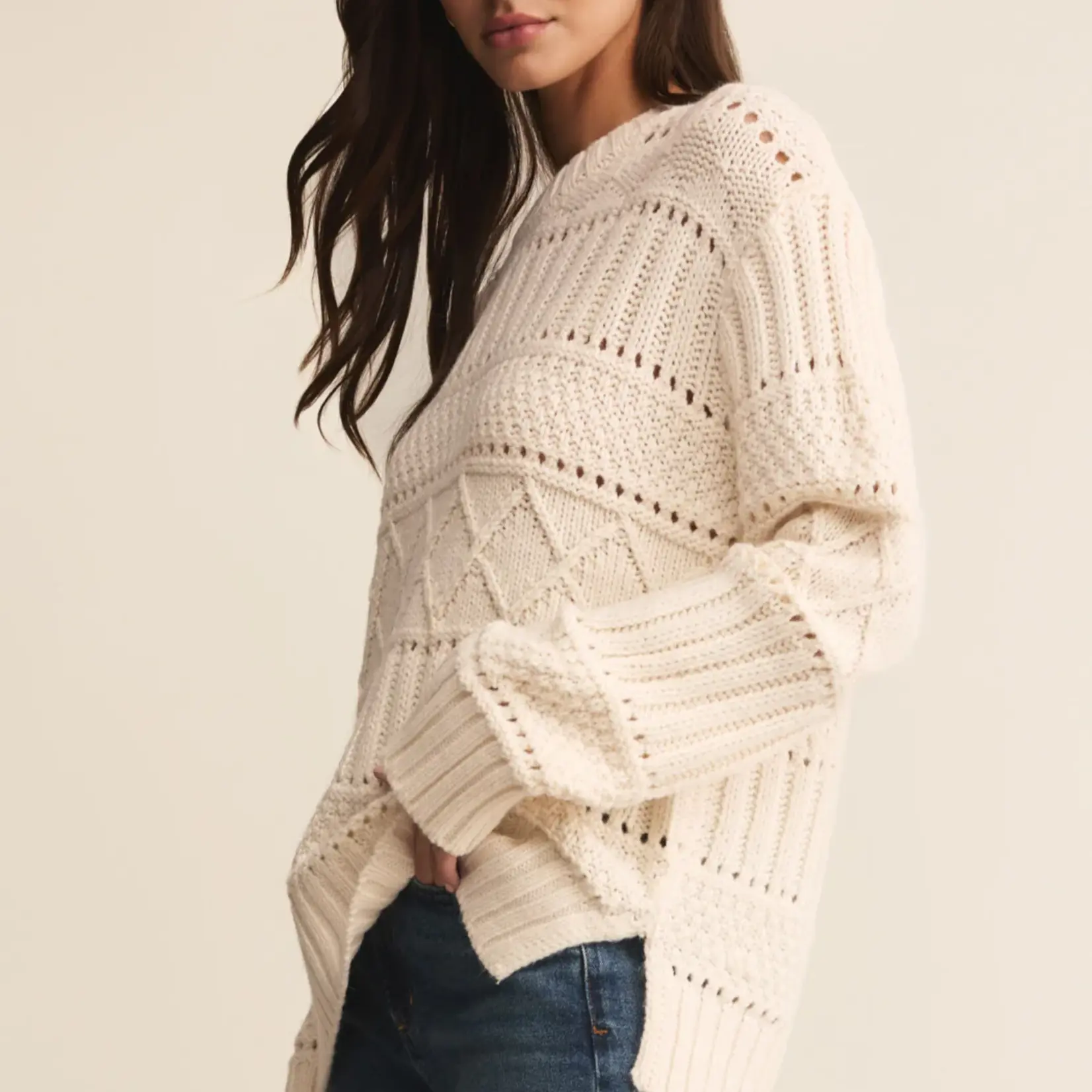 Z Supply Cento Cable Sweater