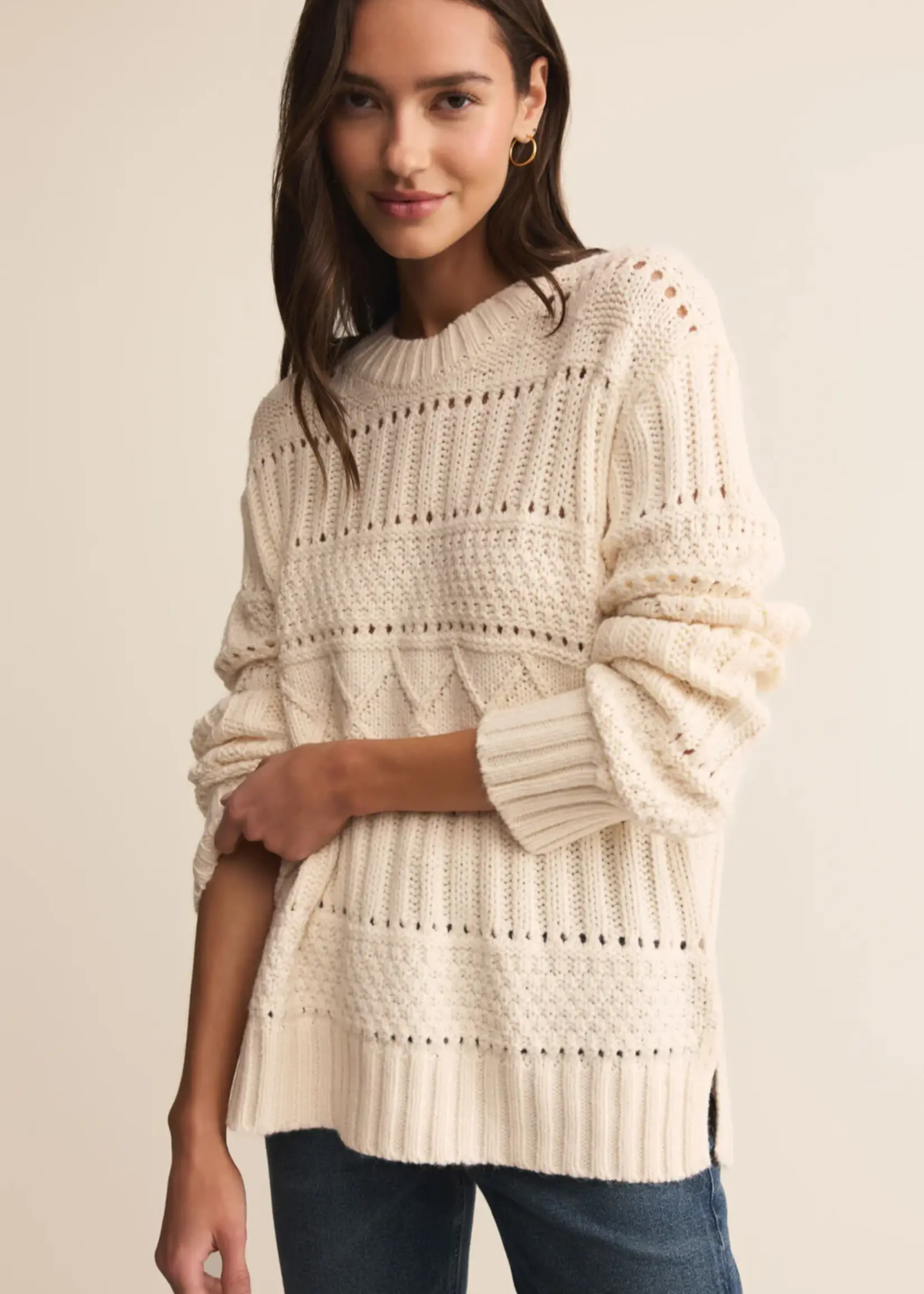 Z Supply Cento Cable Sweater