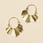 Sayuri Ginkgo Leaf Hoop Earring