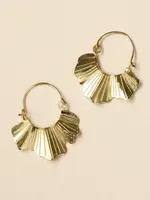 Sayuri Ginkgo Leaf Hoop Earring