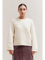 Check Knit Sweater