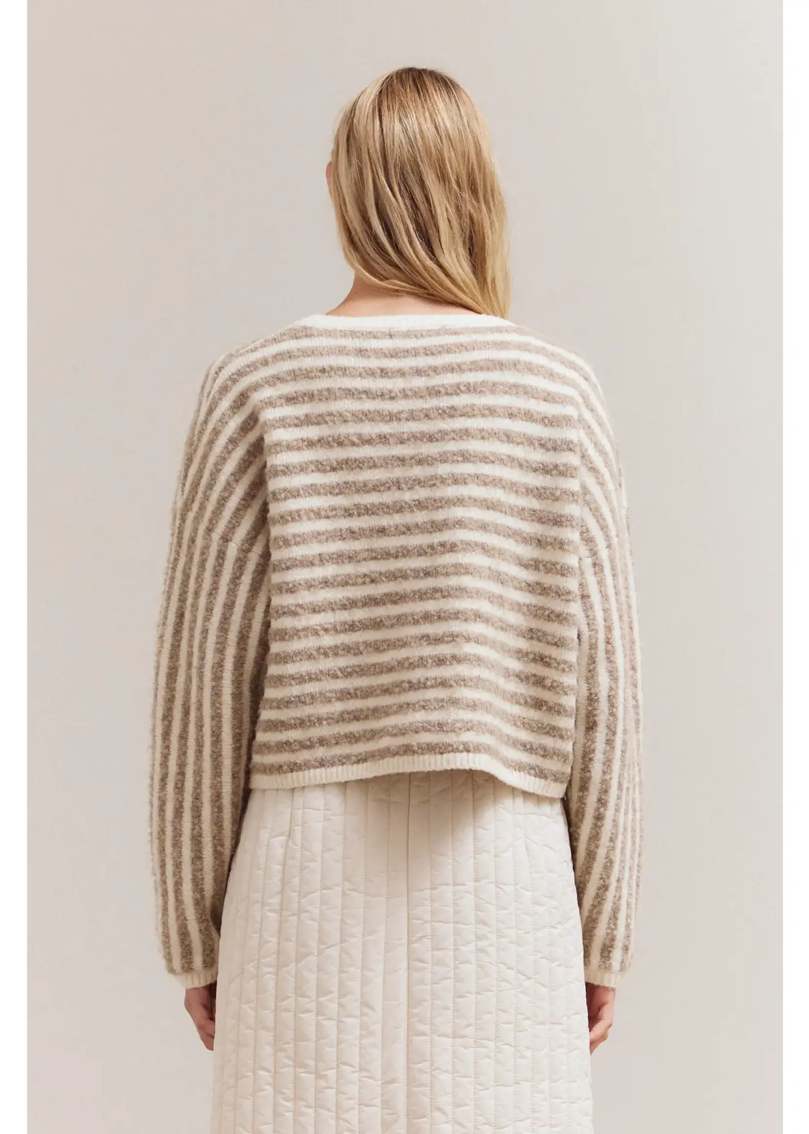 Striped Causal Knit Top