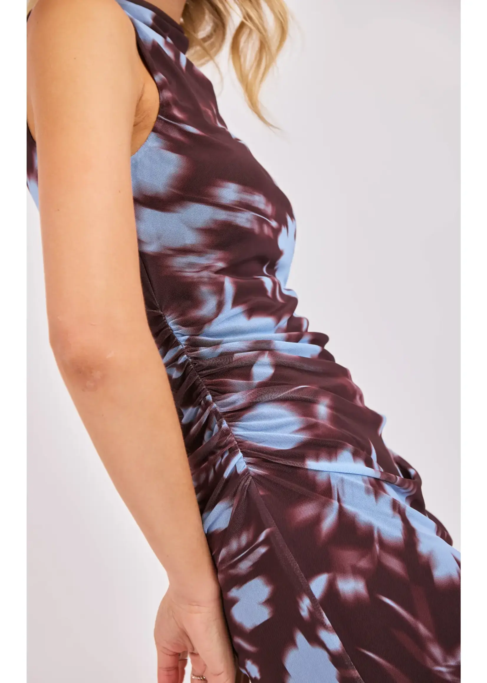 Urban Siren Ruched Midi Dress