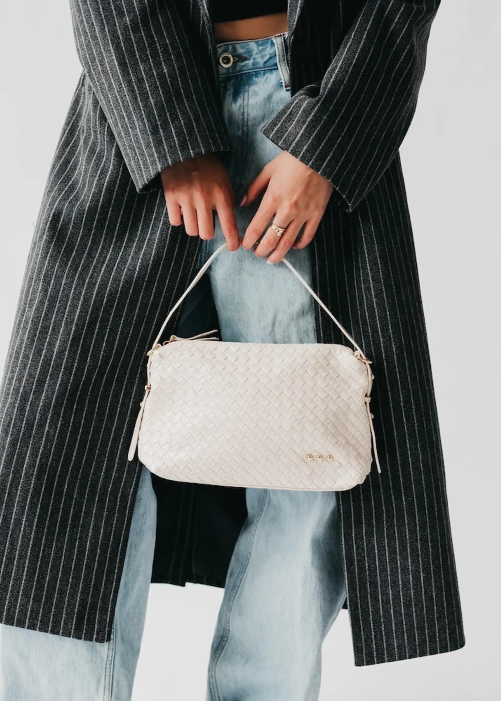 Pretty Simple Harper Hobo Woven Shoulder Bag