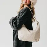 Pretty Simple Sienna Slouchy Woven Shoulder Bag