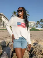 Ellsworth & Ivey Summer Mid-Weight Sweater - American Flag
