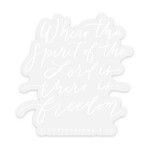2 Corinthians 3:17 Scripture Sticker