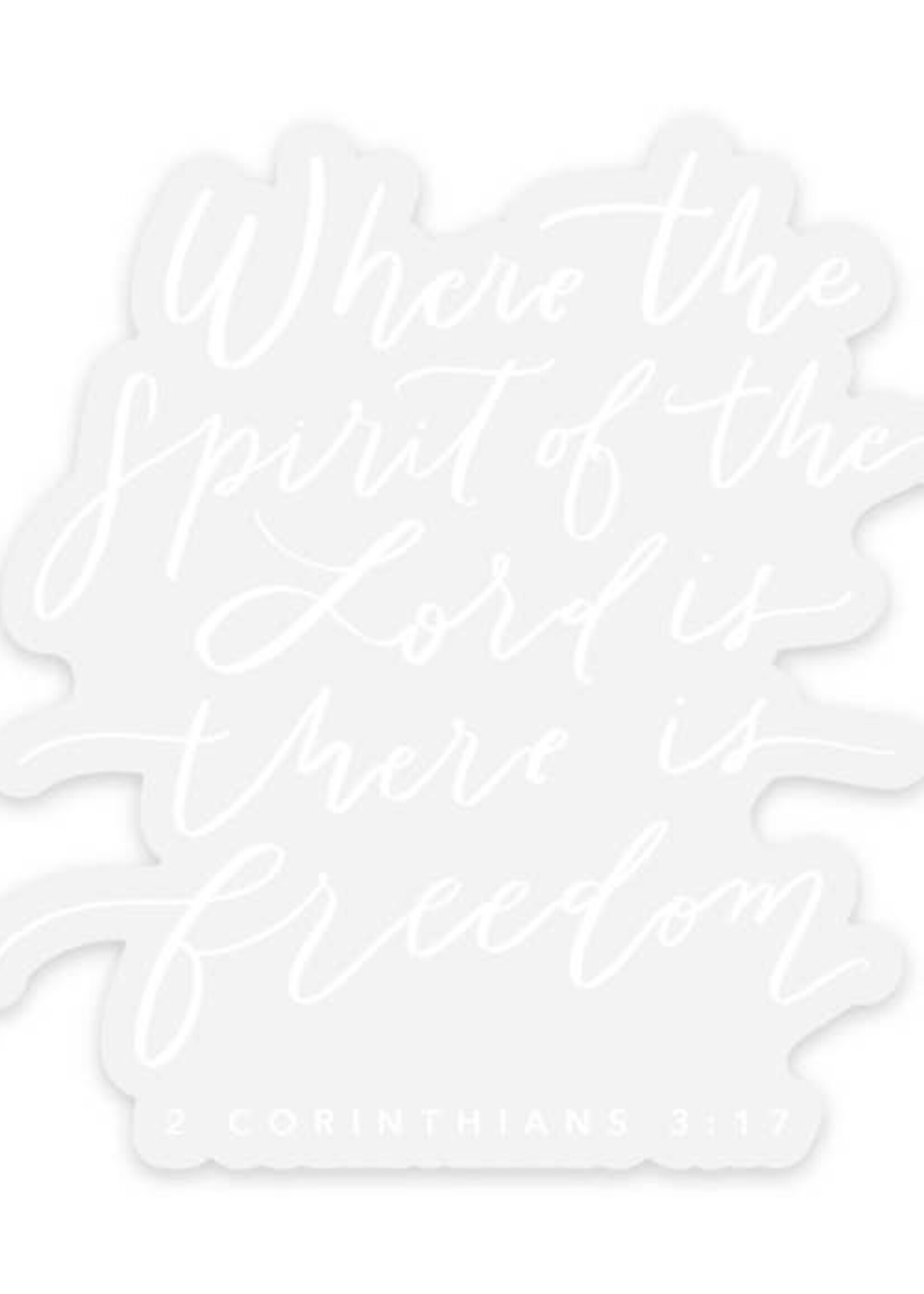 2 Corinthians 3:17 Scripture Sticker
