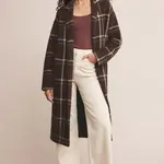 Z Supply Mason Sweater Plaid Coat