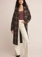 Z Supply Mason Sweater Plaid Coat
