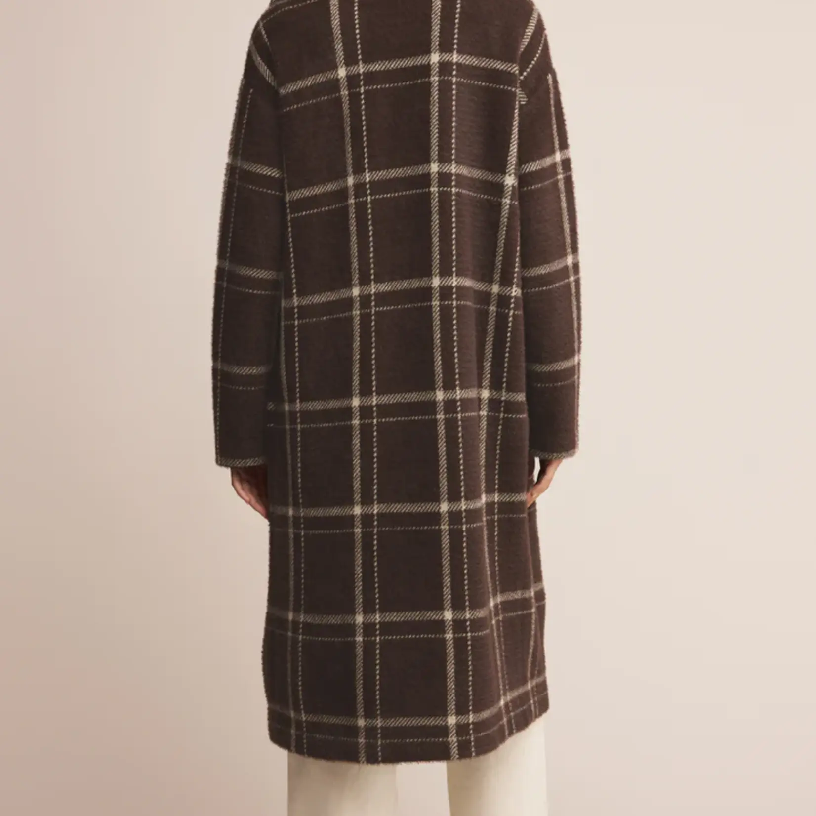 Z Supply Mason Sweater Plaid Coat