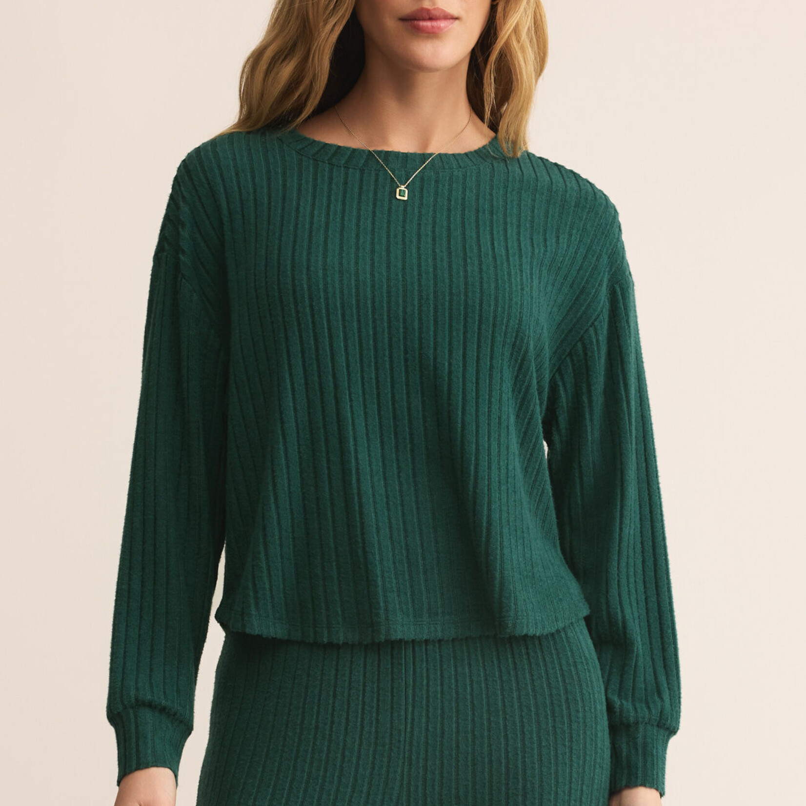 Z Supply Elfie Rib LS Top