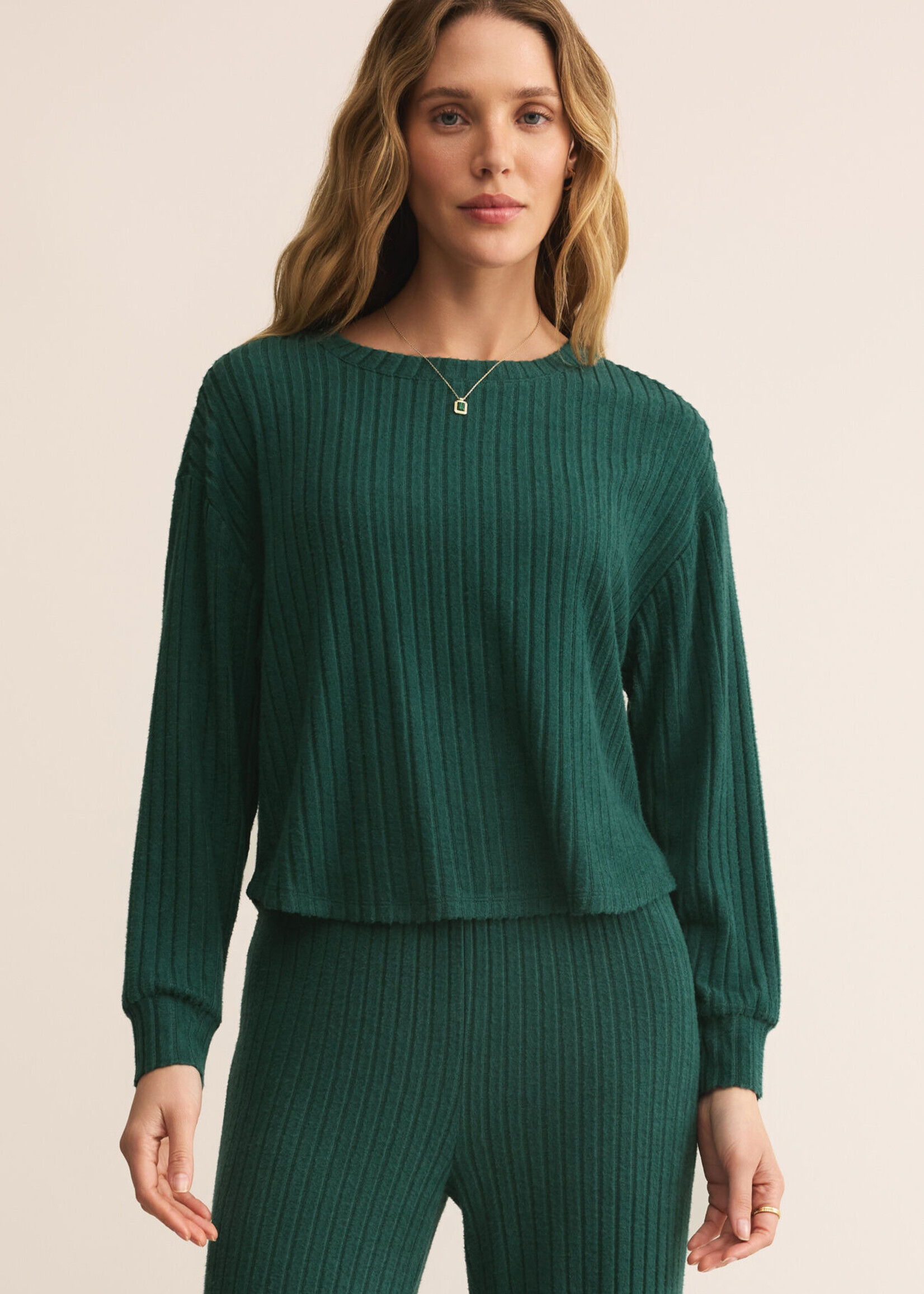 Z Supply Elfie Rib LS Top