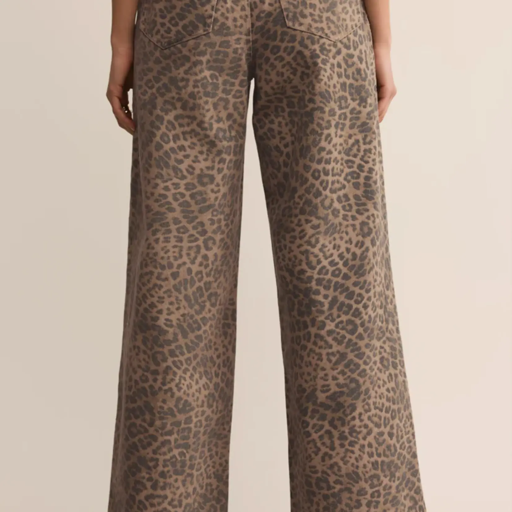 Z Supply Marli Denim Leopard Pant