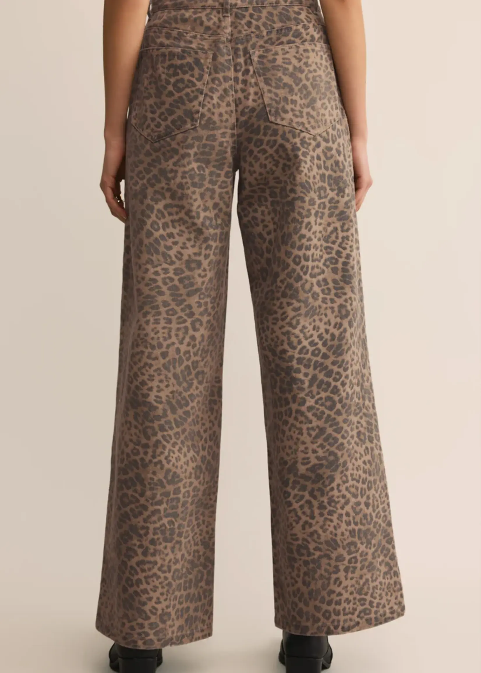 Z Supply Marli Denim Leopard Pant