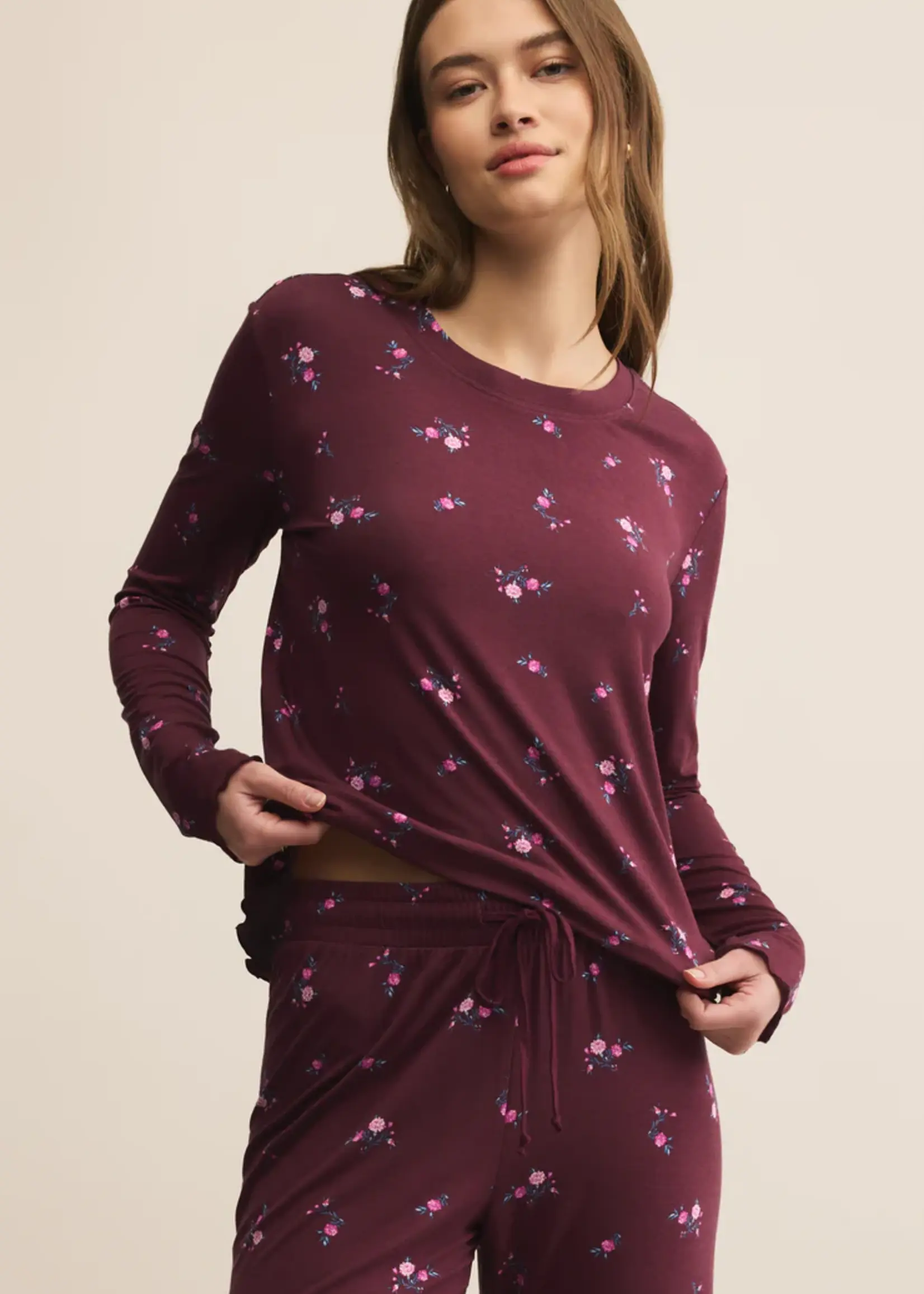 Z Supply Bella Ditsy LS Top