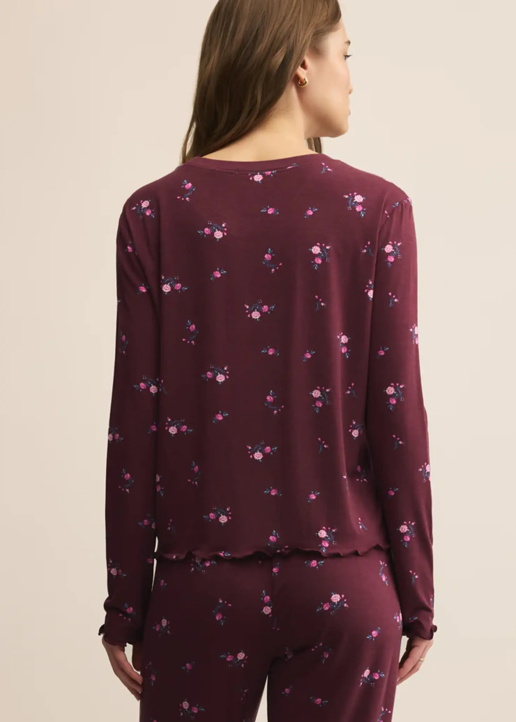 Z Supply Bella Ditsy LS Top