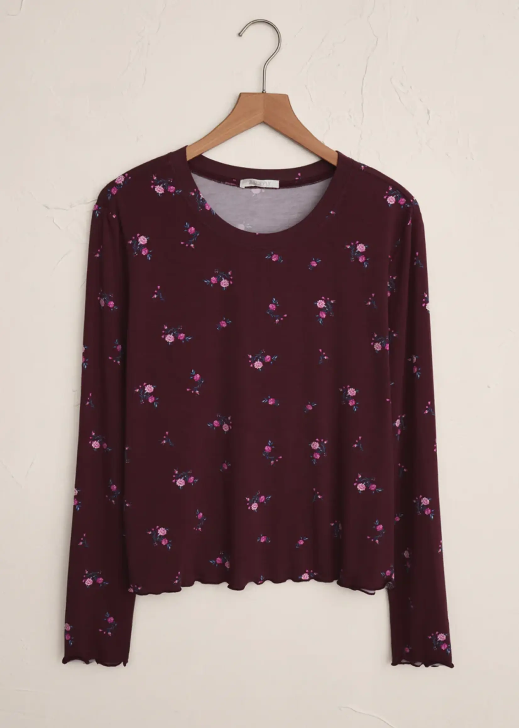 Z Supply Bella Ditsy LS Top