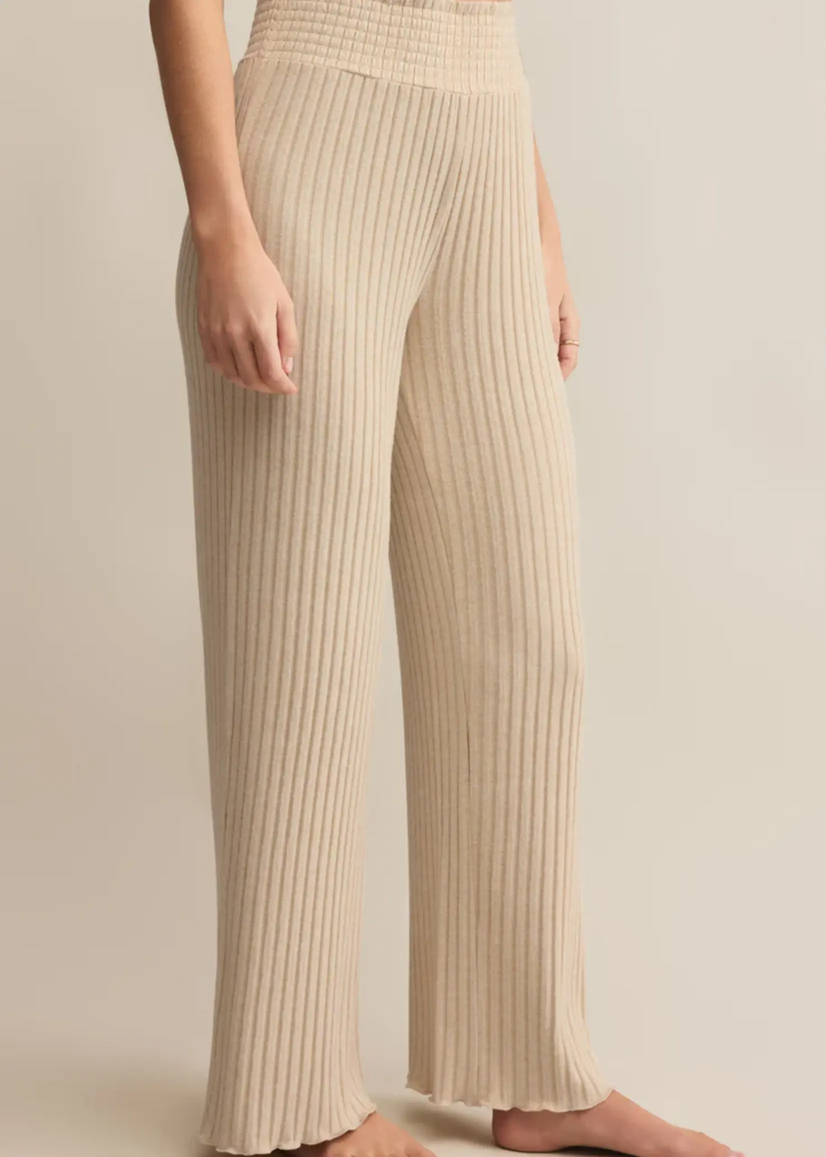 Z Supply Dawn Smocked Rib Pant