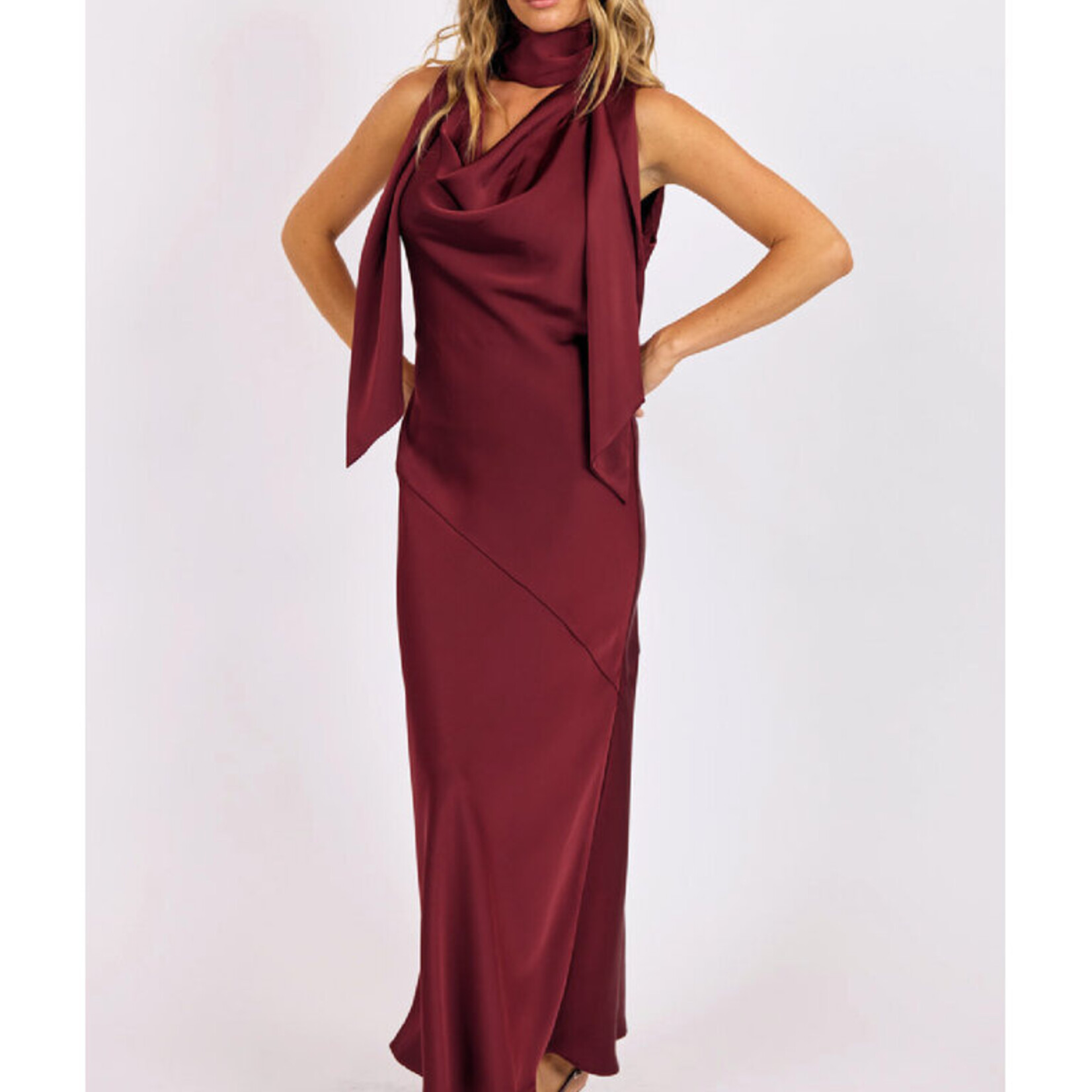 Cabaret Cowl Maxi Dress