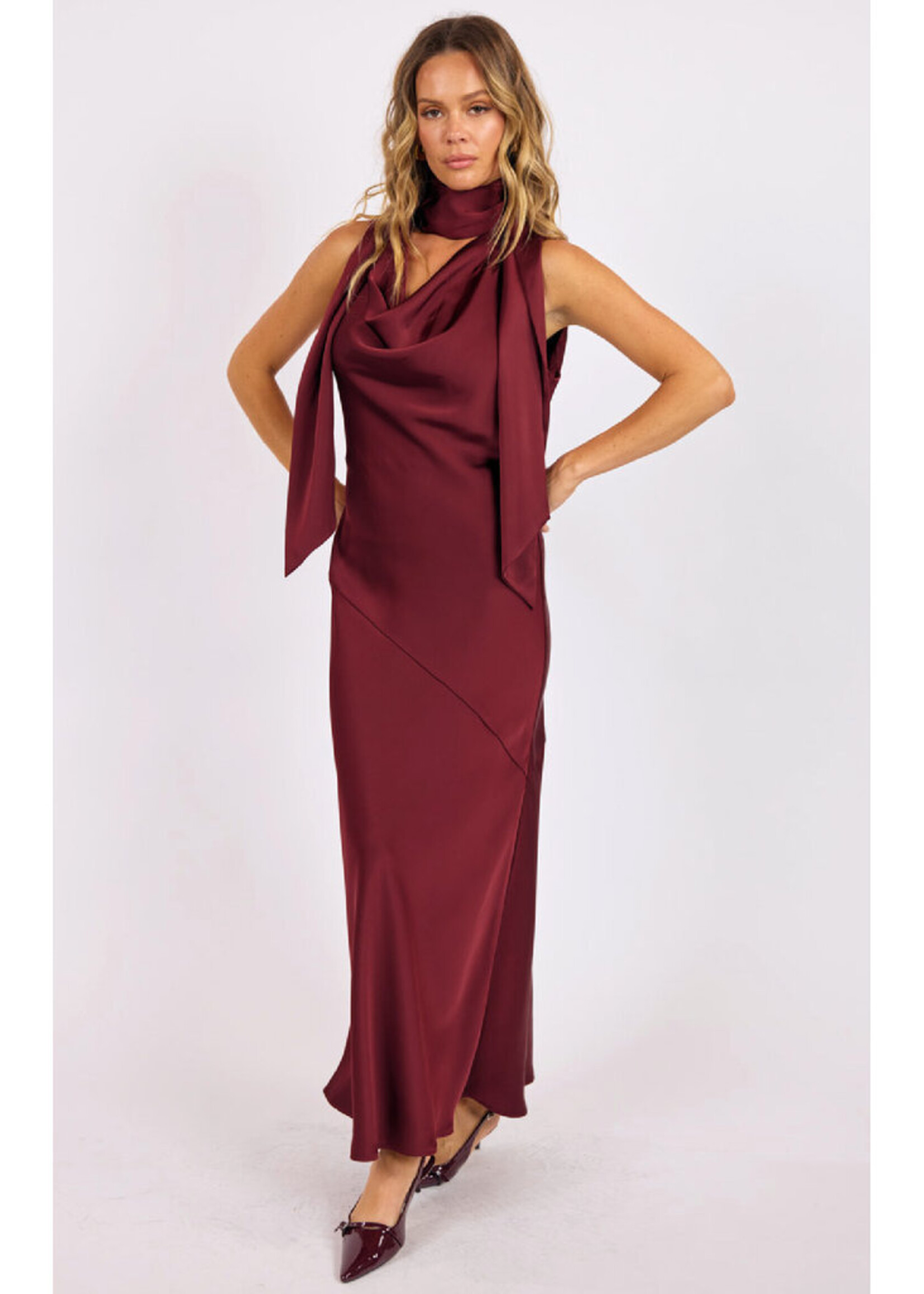 Cabaret Cowl Maxi Dress
