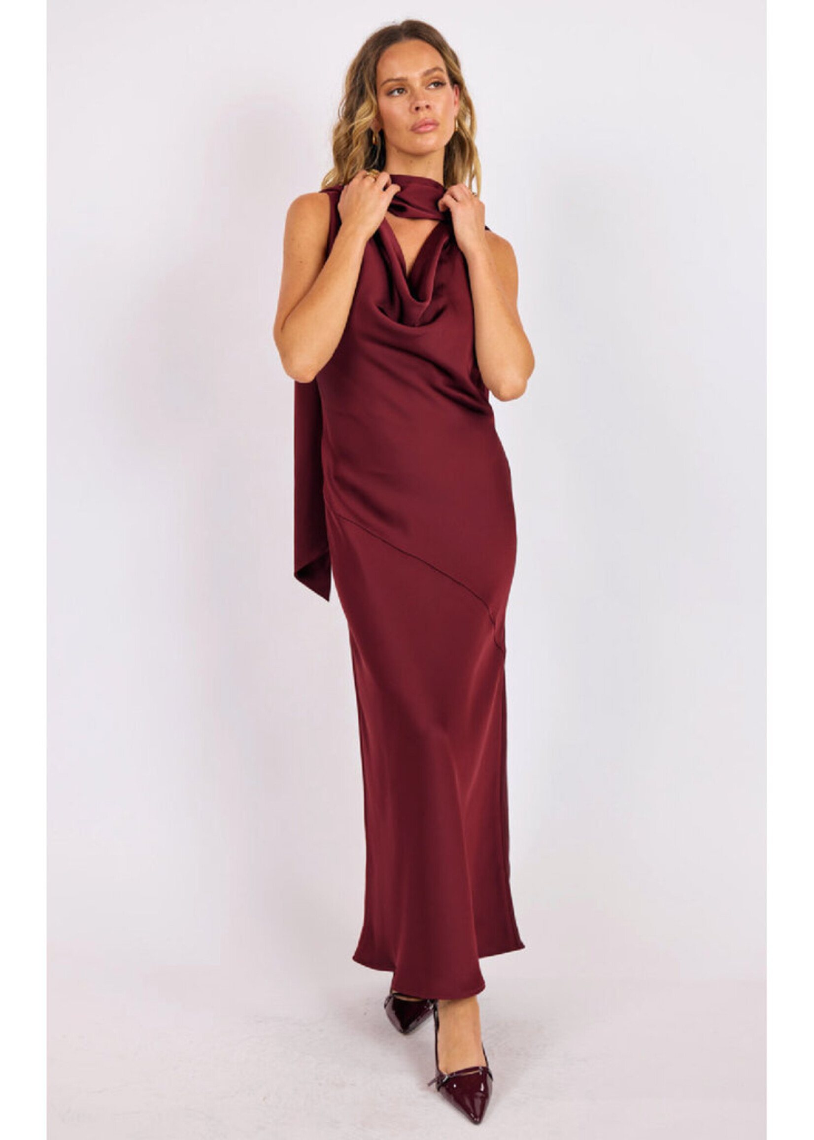 Cabaret Cowl Maxi Dress