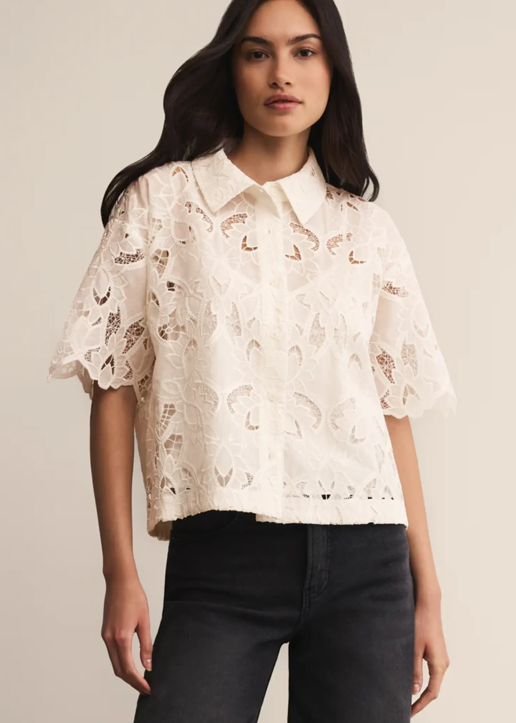 Z Supply Midnight Lace Top