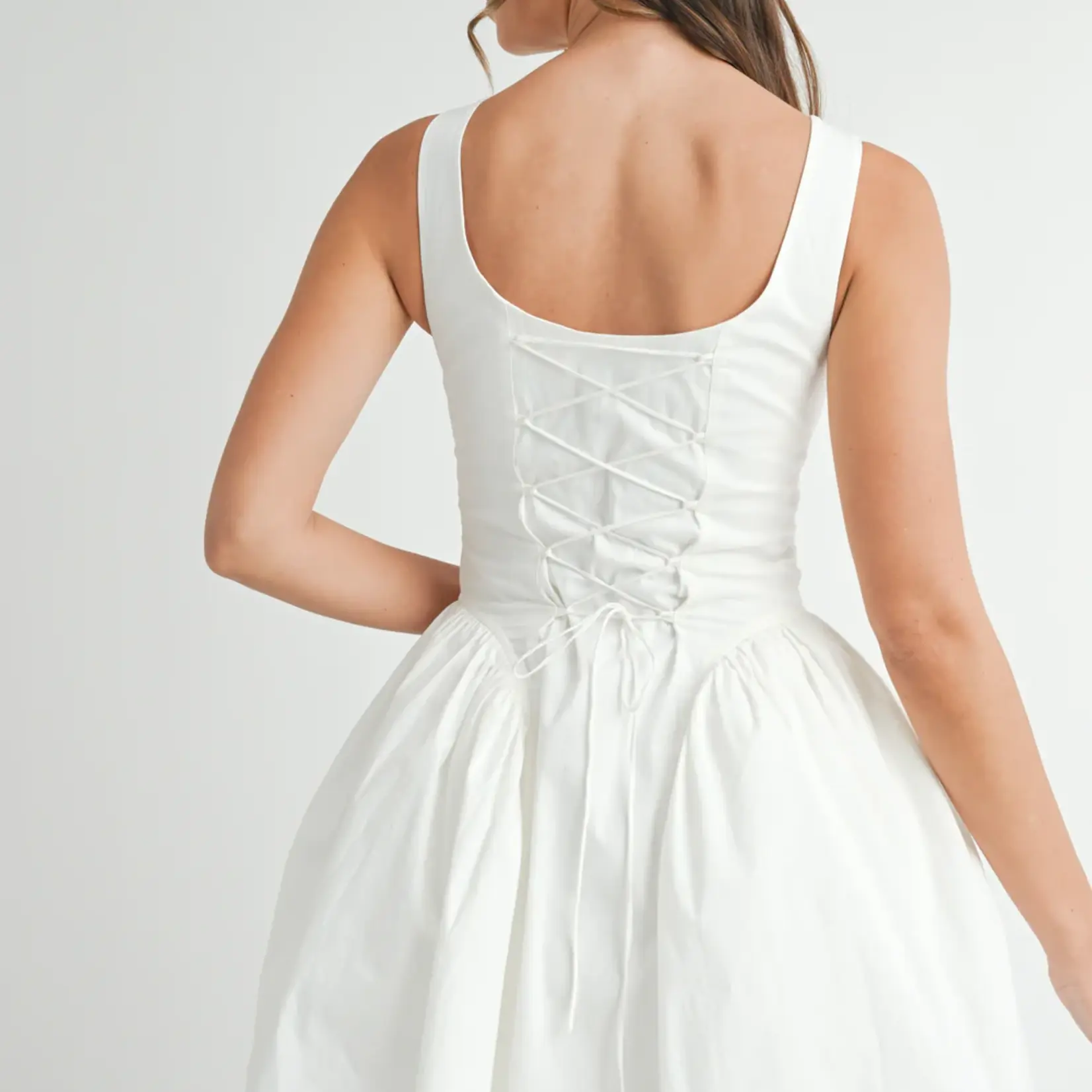 Corset Lace Up Dress