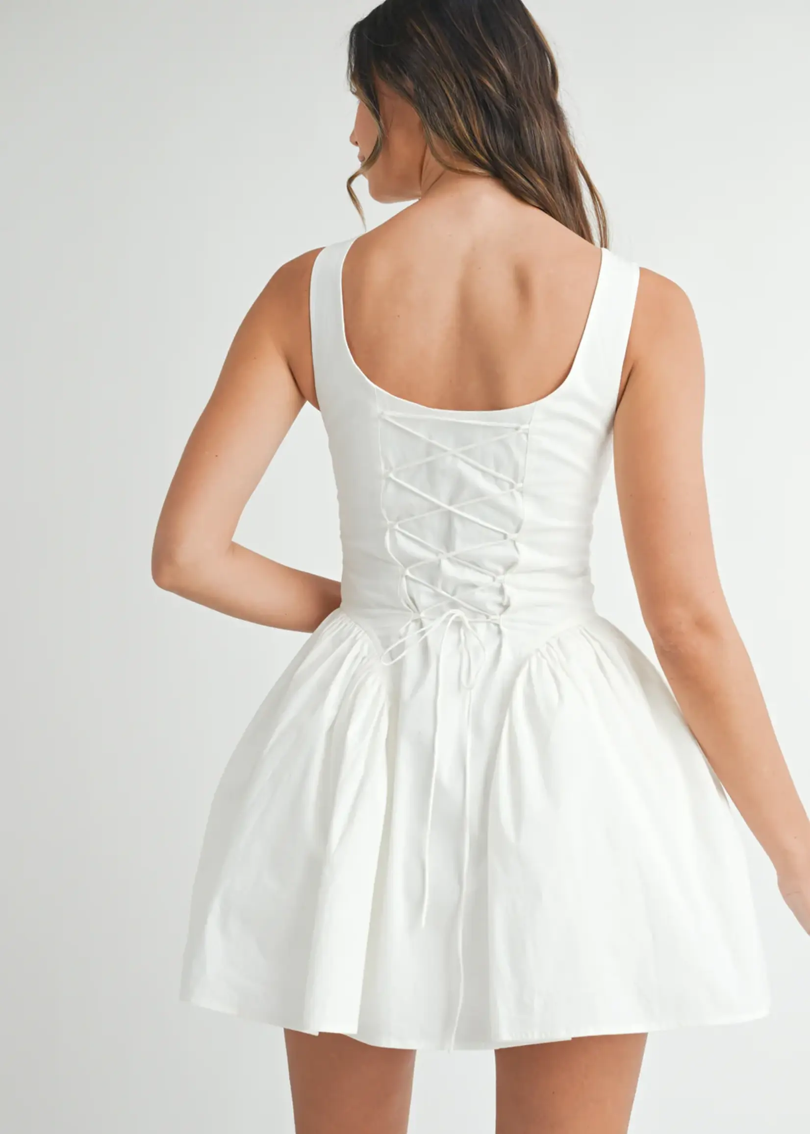 Corset Lace Up Dress