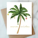 Christmas Palm Tree Greetings Card | Holiday Christmas Card