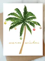 Christmas Palm Tree Greetings Card | Holiday Christmas Card