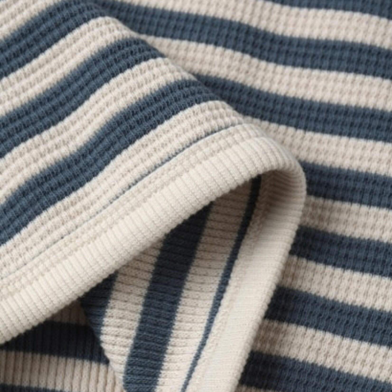 Rylee + Cru LLC Ocean Stripe Waffle Slouch Set