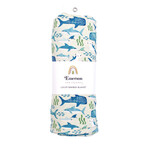 Emerson and Friends Shark Friends Ocean Animals Bamboo Baby Swaddle Blanket