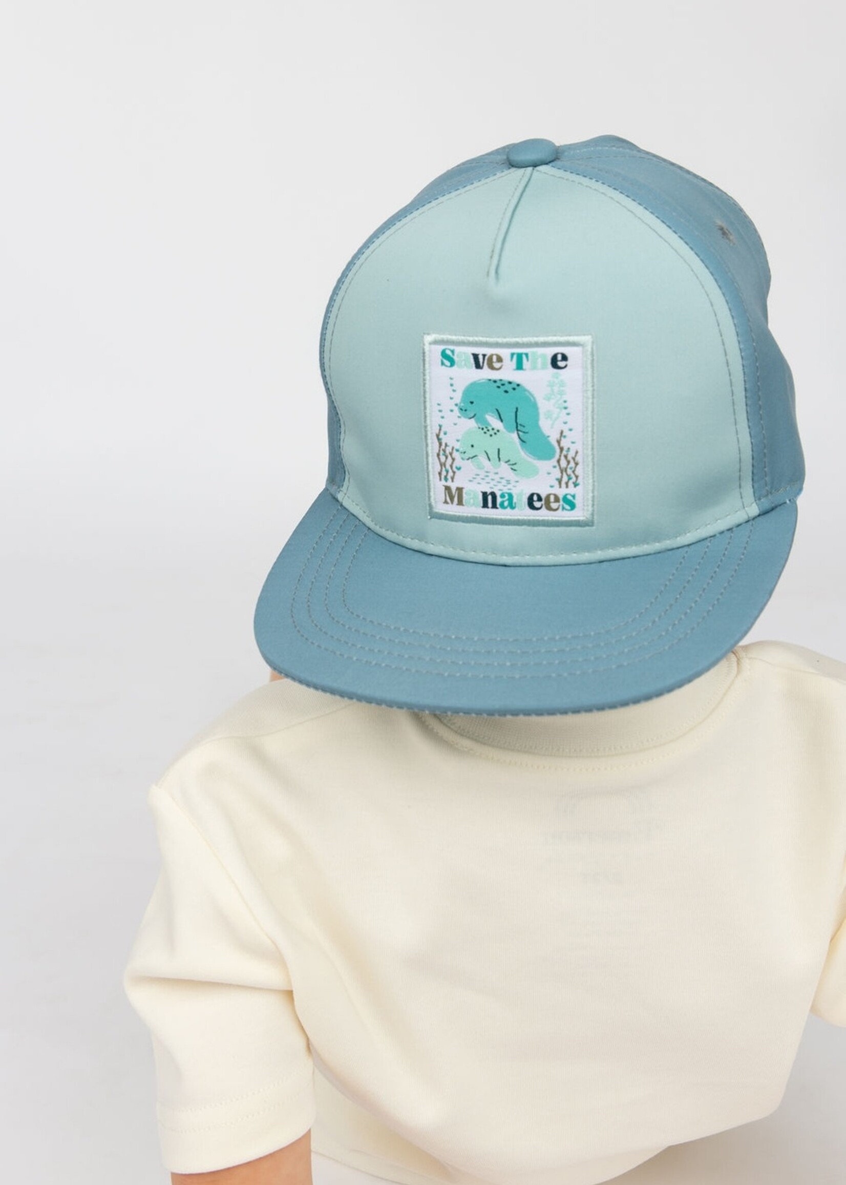 Emerson and Friends Save the Manatees Ocean Conservation Kids Snapback Hat