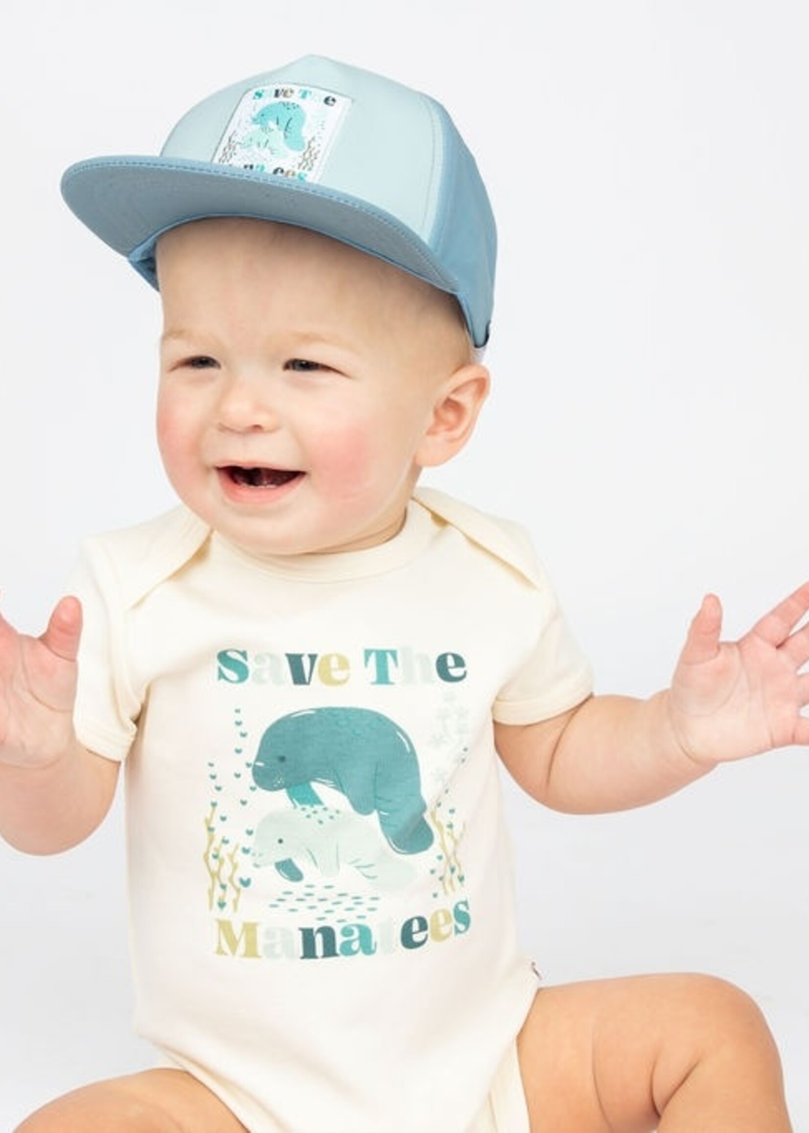 Emerson and Friends Save the Manatees Ocean Conservation Baby Snapback Hat