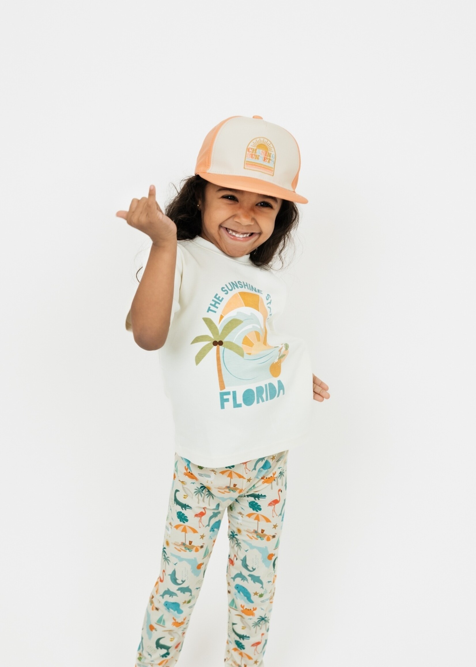 Emerson and Friends Chasing Sunsets Beachy Kids Snapback Hat