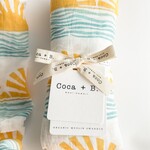 Sun + Wave Surfer Organic Bamboo Swaddle