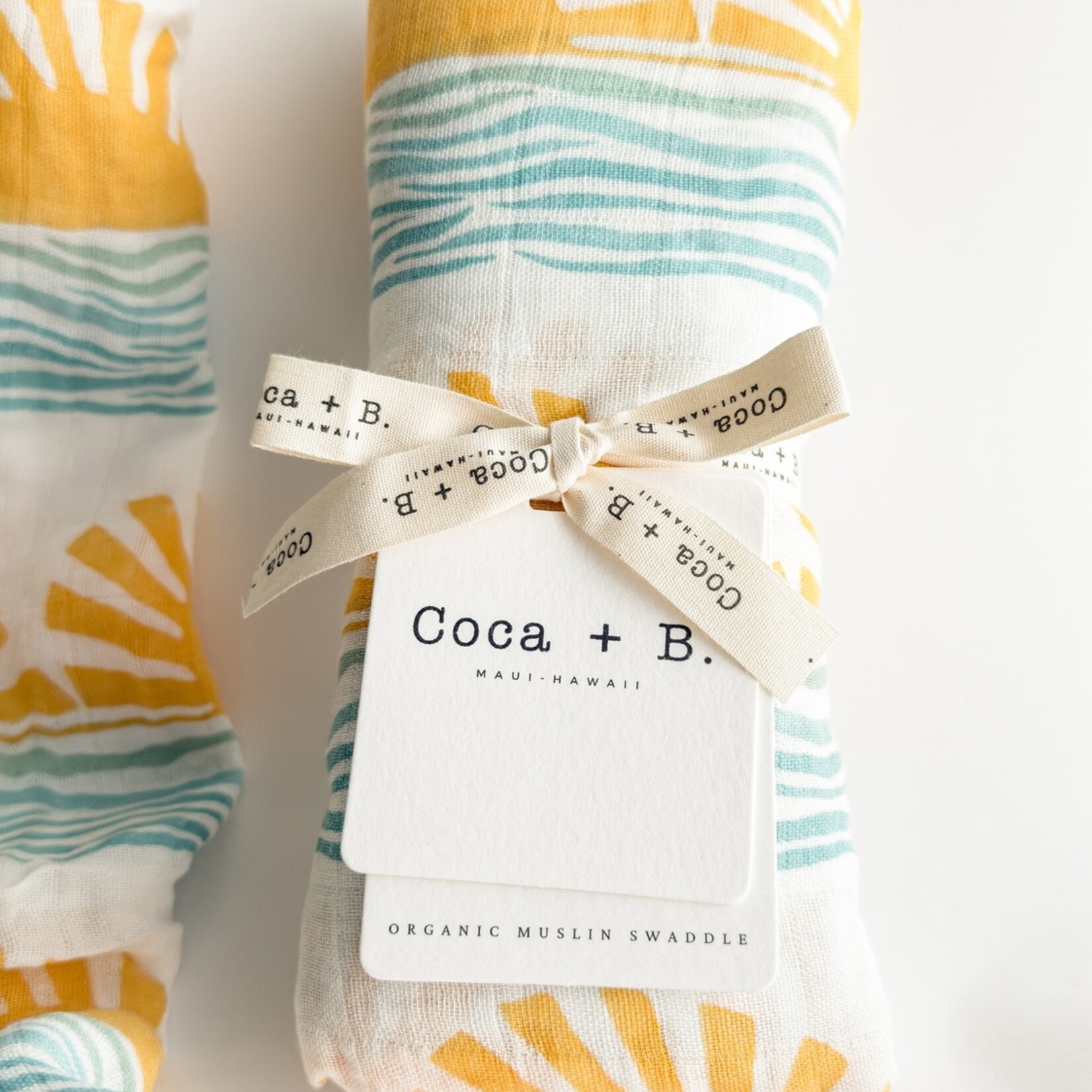 Sun + Wave Surfer Organic Bamboo Swaddle