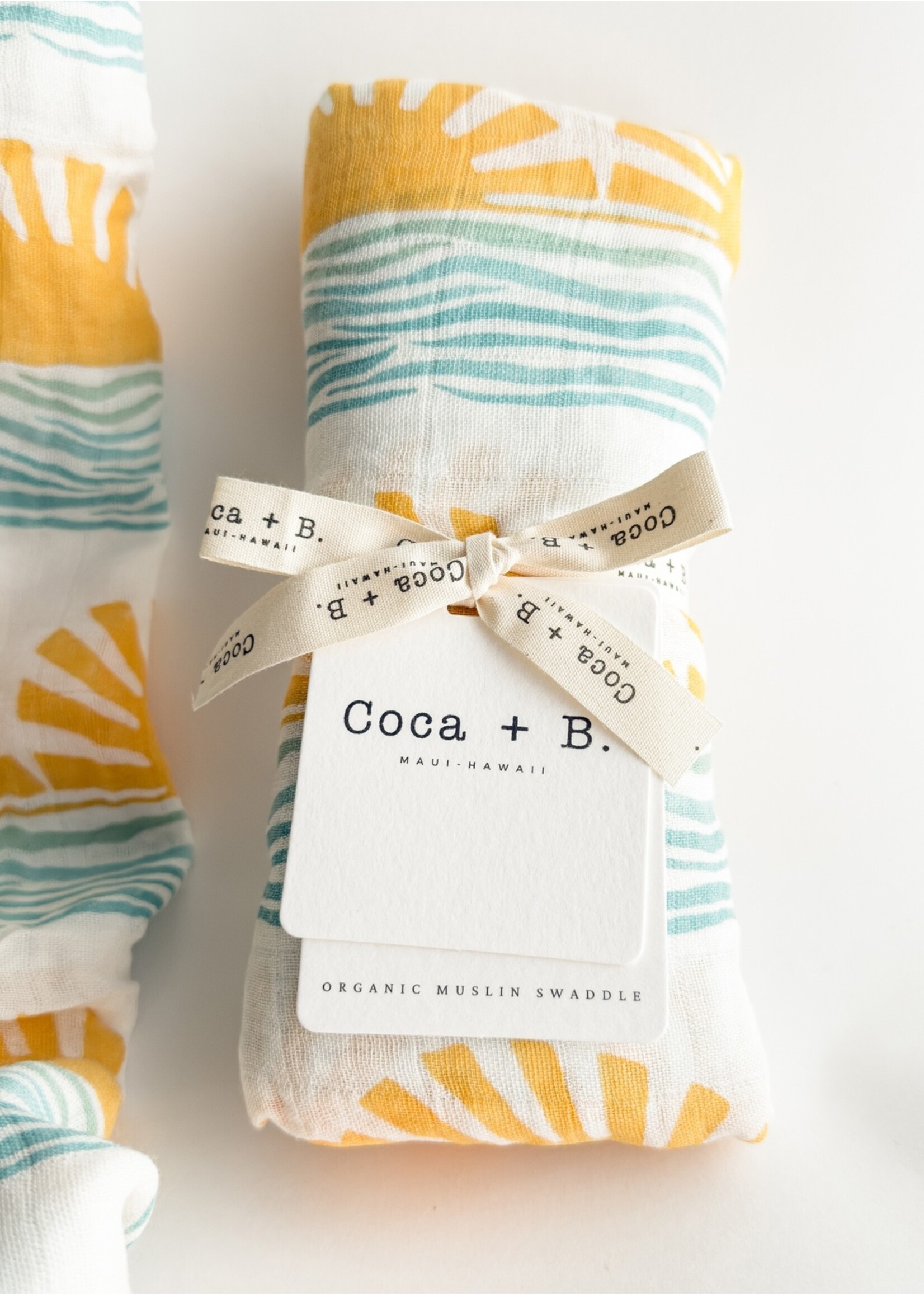 Sun + Wave Surfer Organic Bamboo Swaddle