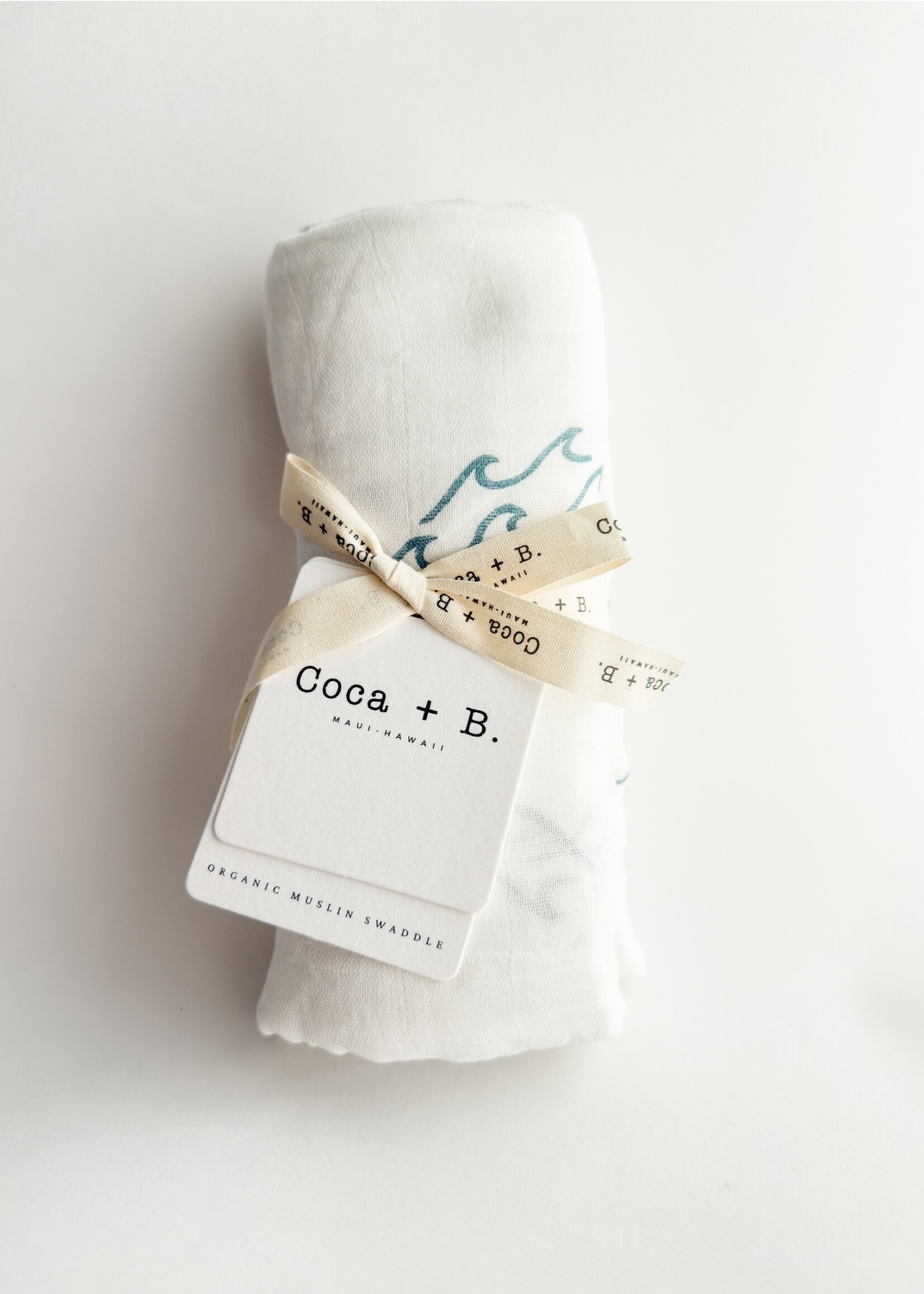 Surfer Wave Organic Bamboo Swaddle