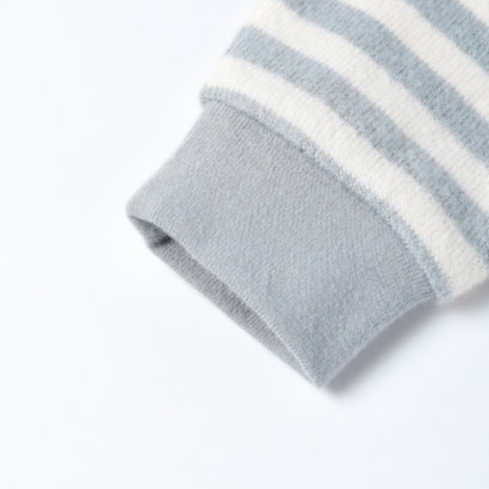 Rylee + Cru LLC Blue Stripe Cozy Set