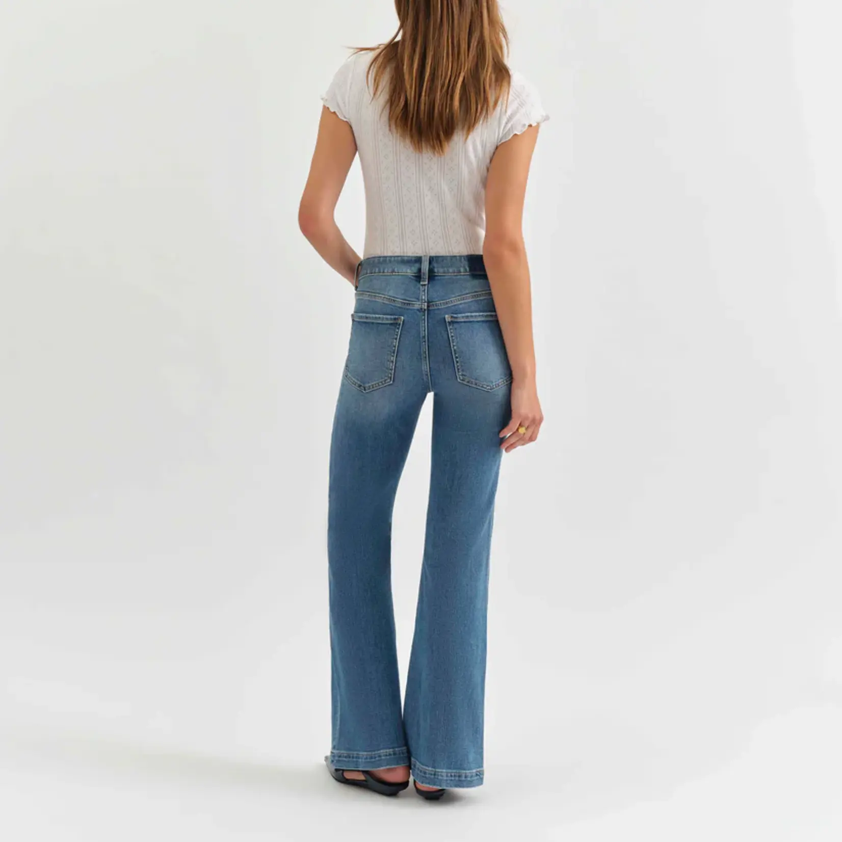 Daze Denim Heartbreaker Mid Rise Flare