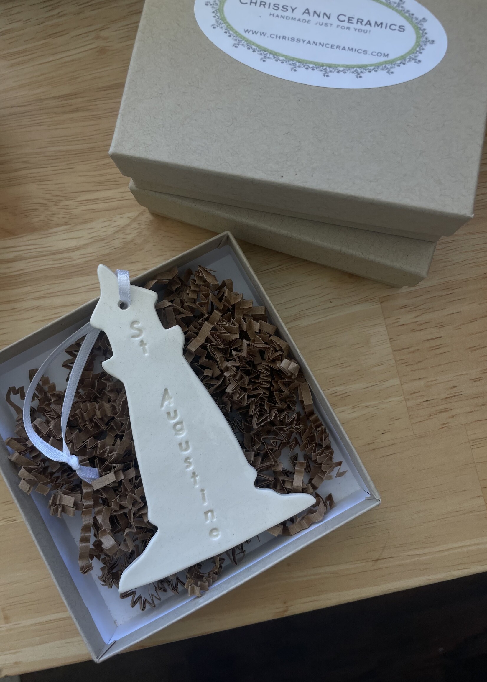 STA Lighthouse Ceramic Ornament