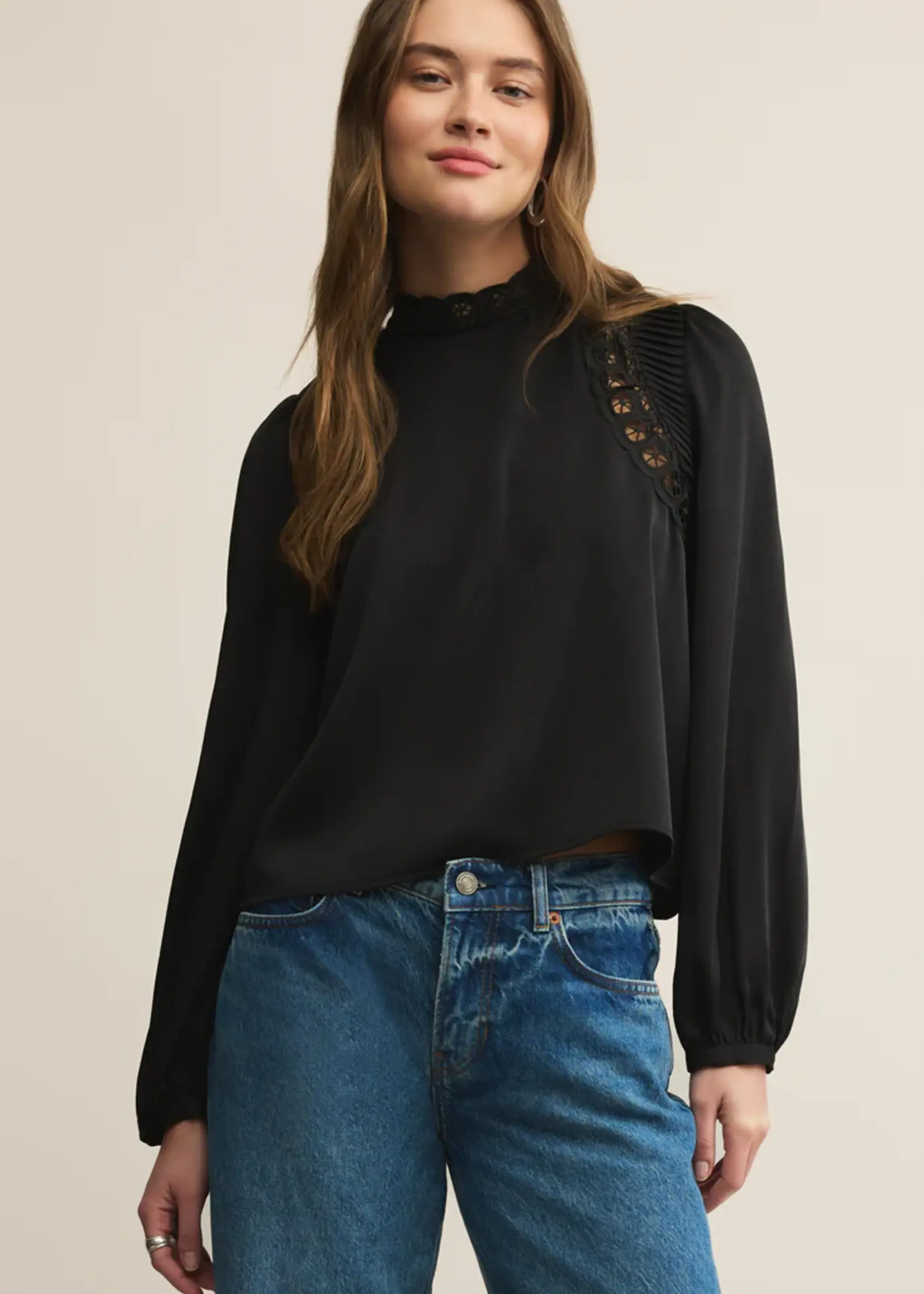 Z Supply Silvana Embroidered Top