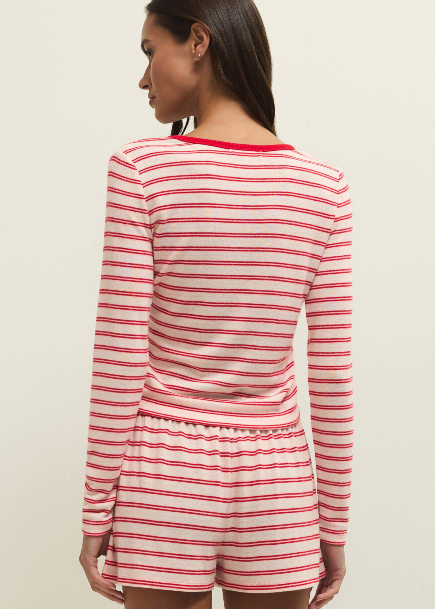 Z Supply Night In Stripes Ls Top