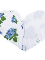 Little Hometown Baby Burp Cloth & Bib Combo: Hydrangeas