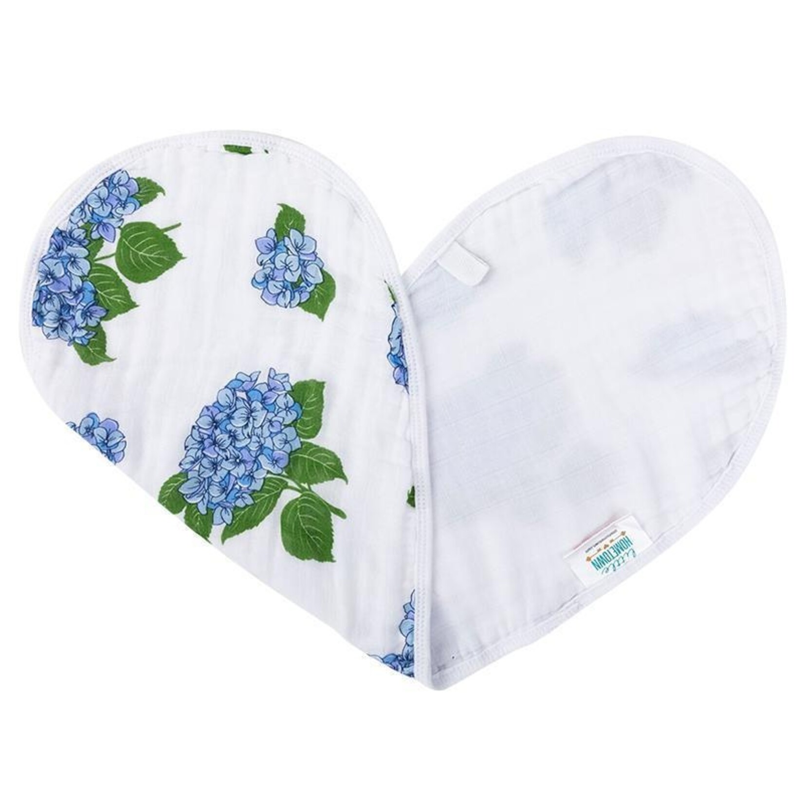 Little Hometown Baby Burp Cloth & Bib Combo: Hydrangeas